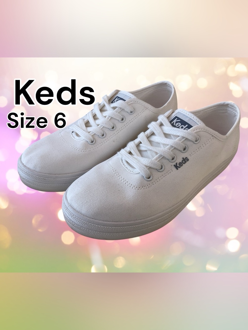Keds Classic White Canvas Sneakers